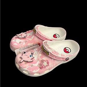 Crocs Pokemon Classic Clogs Jigglypuff Pink, Men Size 10, Women Size 12